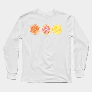 Fruit Slices Summer Cottagecore Long Sleeve T-Shirt